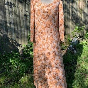 Vintage 60s/70s Boho Long Dress